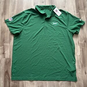 New York Jets Nike Dri-FIT Sideline Polo Shirt Green Men's XXL On‎ Field Apparel